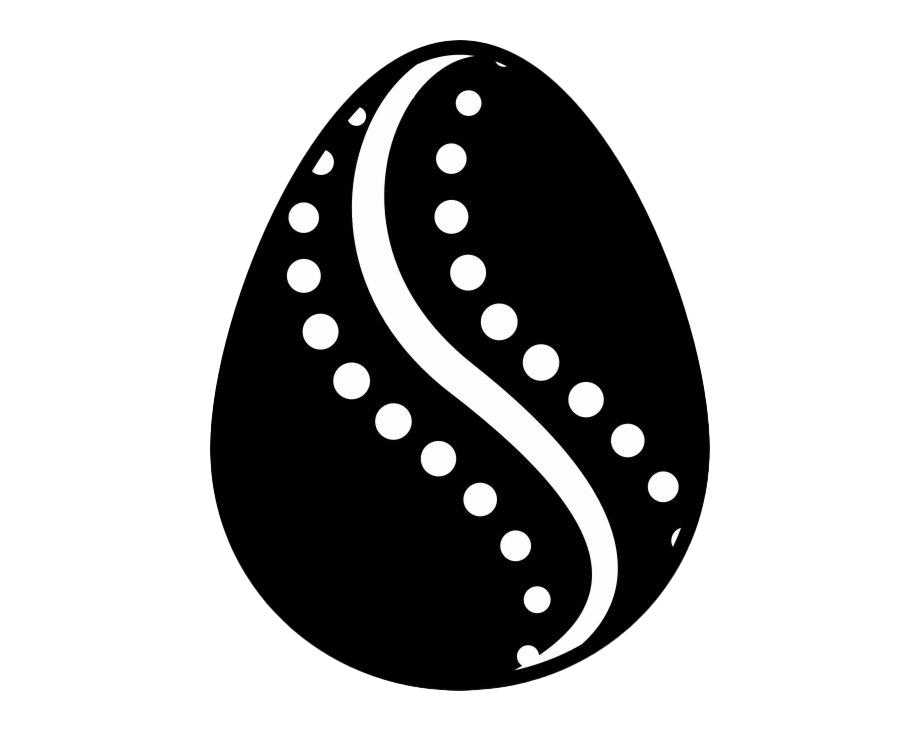 Easter Black Egg Transparent PNG Image