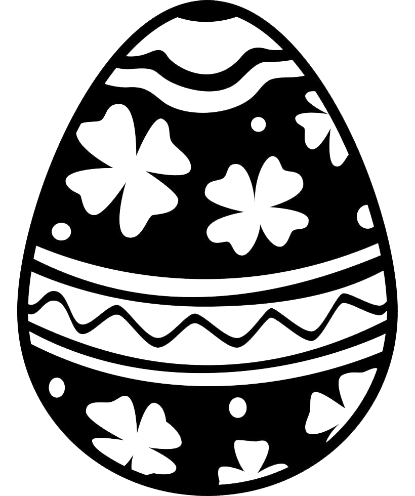 Easter Black Egg Transparent PNG Image
