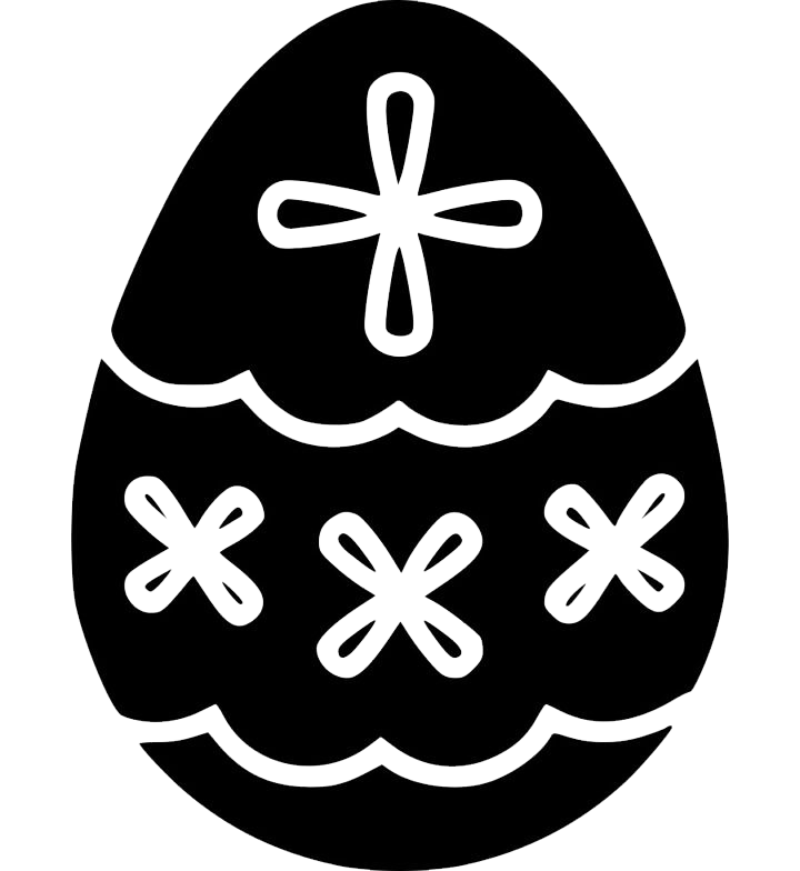 Easter Black Egg Transparent PNG Image