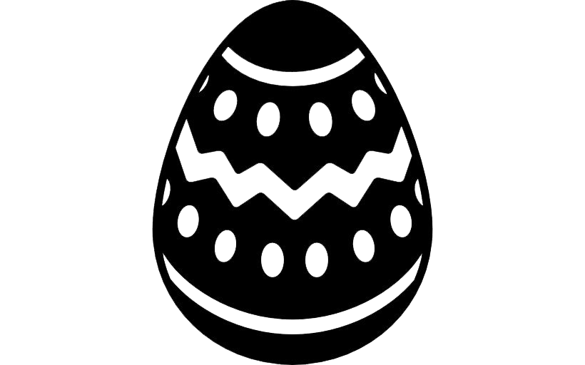 Easter Black Egg Transparent PNG Image