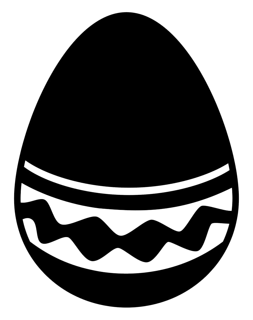 Easter Black Egg Transparent PNG Image