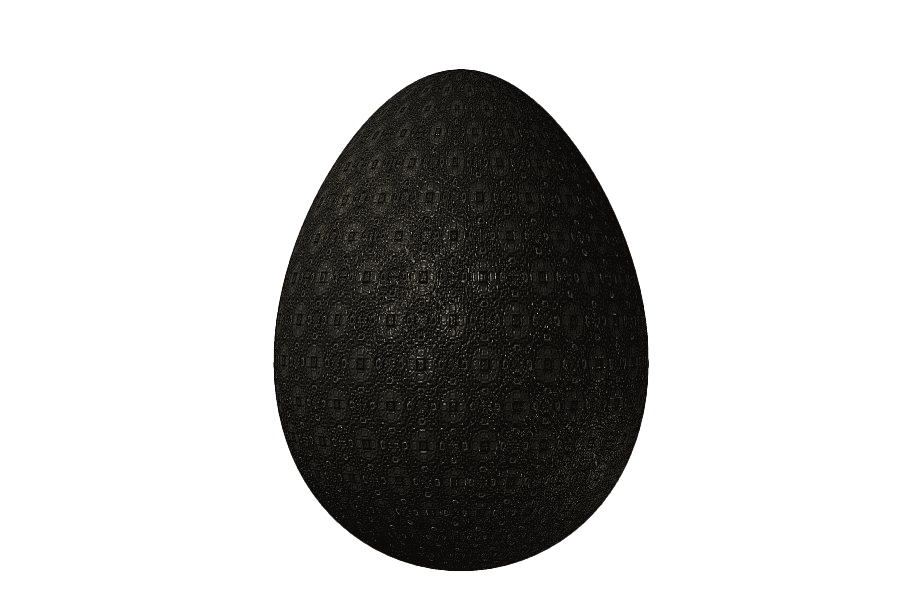 Easter Black Egg Transparent PNG Image