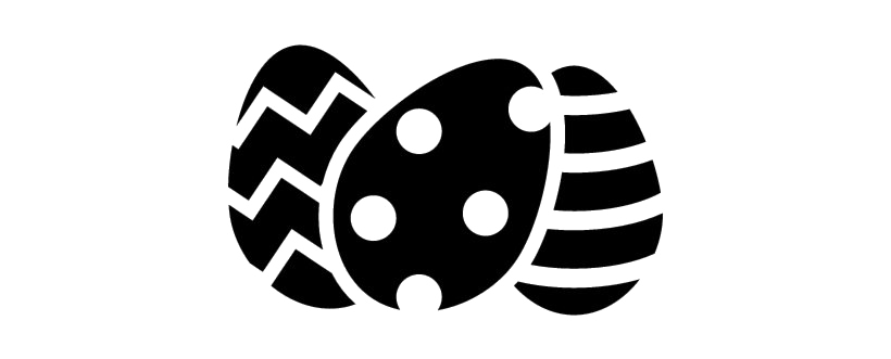 Easter Black Egg Transparent PNG Image