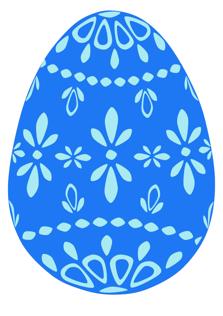 Blue Egg Easter Transparent PNG Image