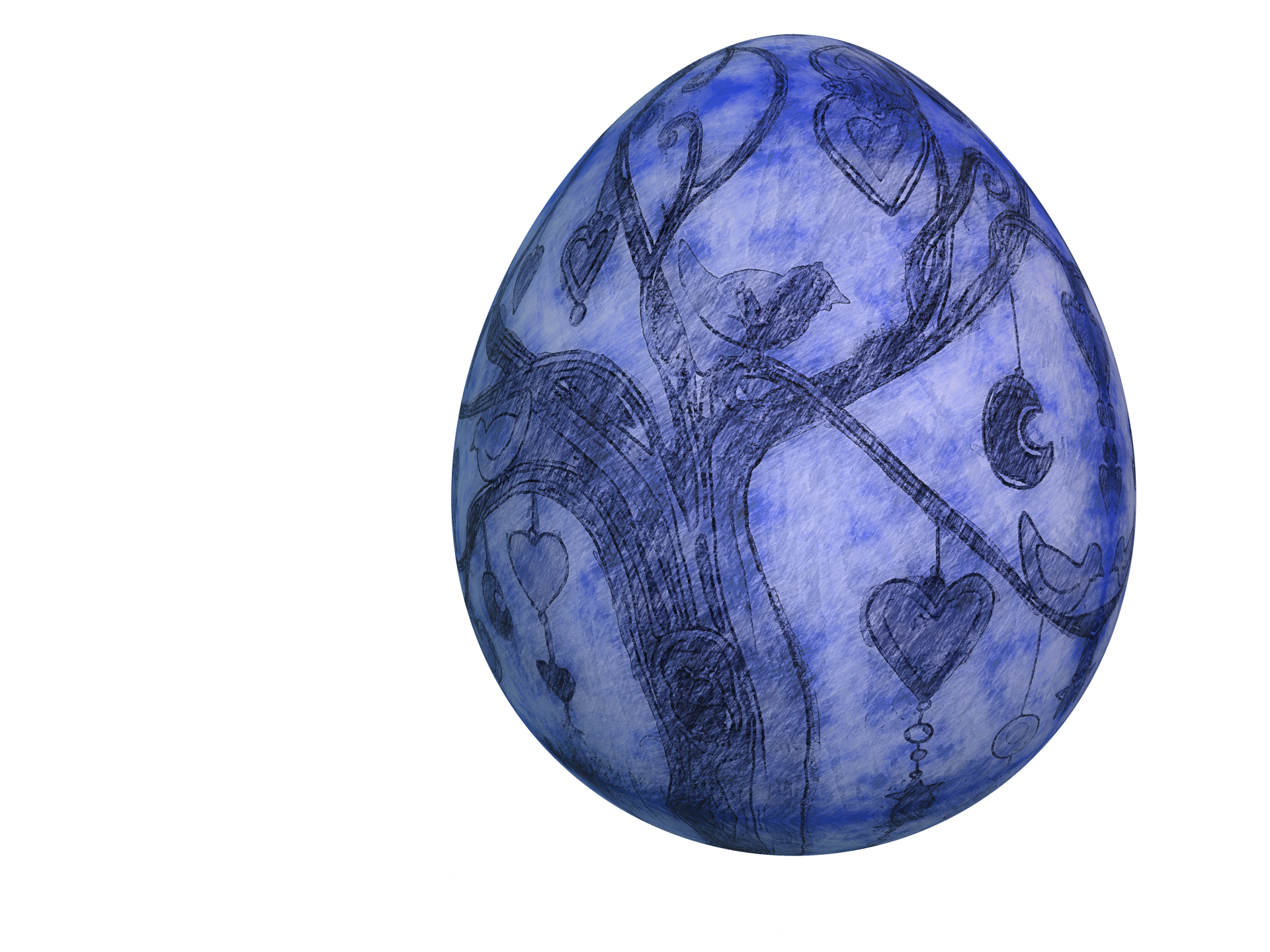 Blue Egg Easter Transparent PNG Image