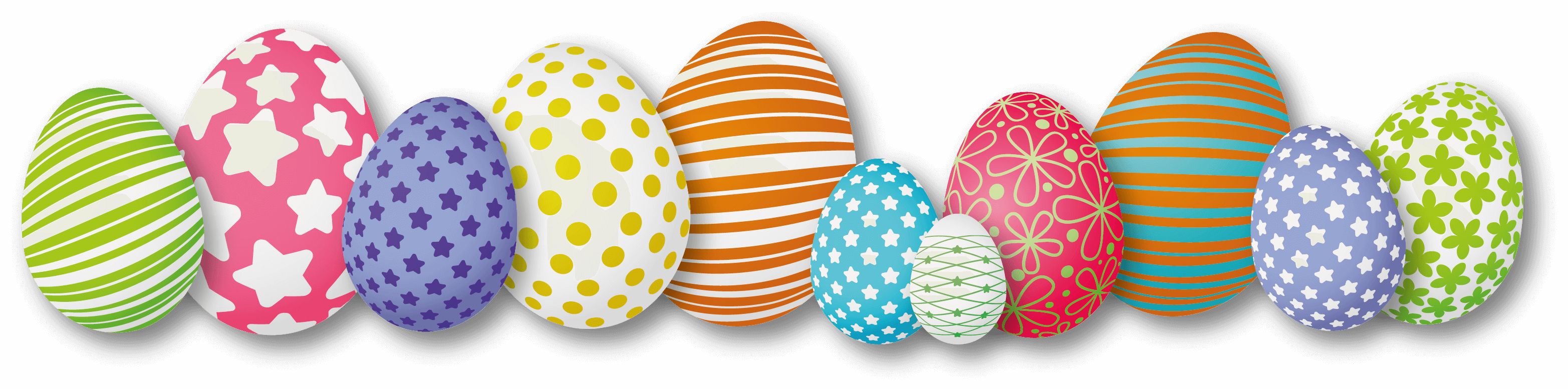 Eggs Easter Colorful Transparent PNG Image