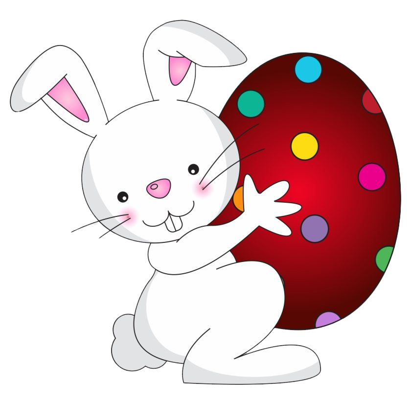 Cute Easter Bunny Transparent PNG Image