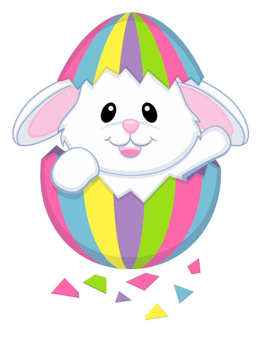 Cute Easter Bunny Transparent PNG Image