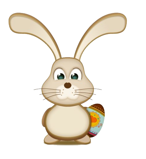 Cute Easter Bunny Transparent PNG Image