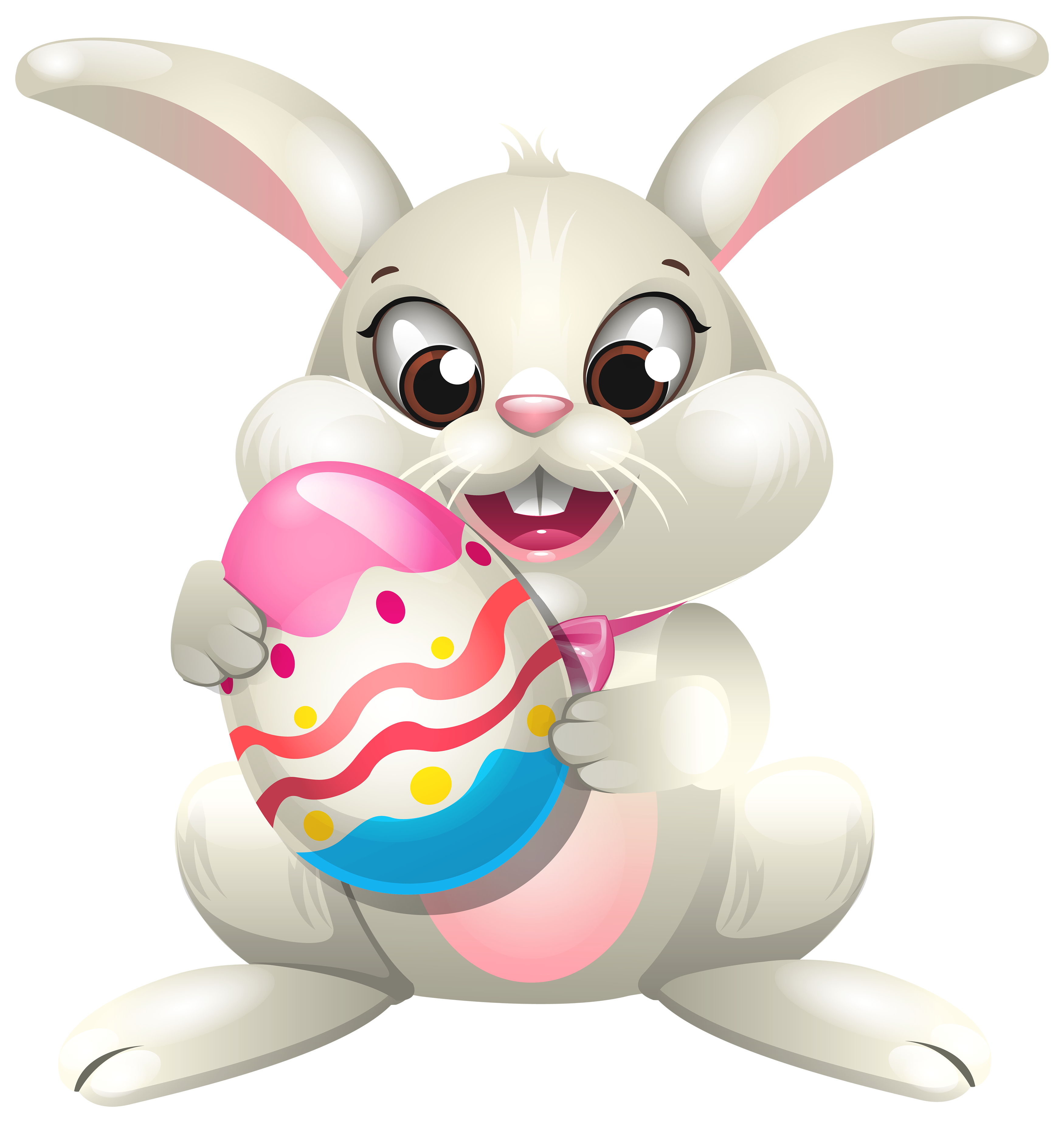 Cute Easter Bunny Transparent PNG Image