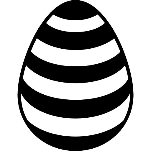 Decorative Easter Black Egg Transparent PNG Image