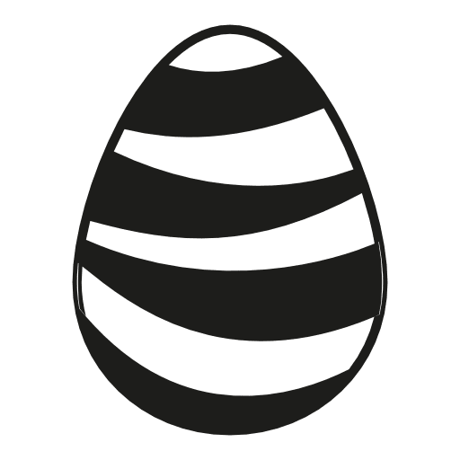 Decorative Easter Black Egg Transparent PNG Image
