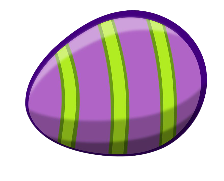 Decorative Purple Easter Egg Transparent PNG Image