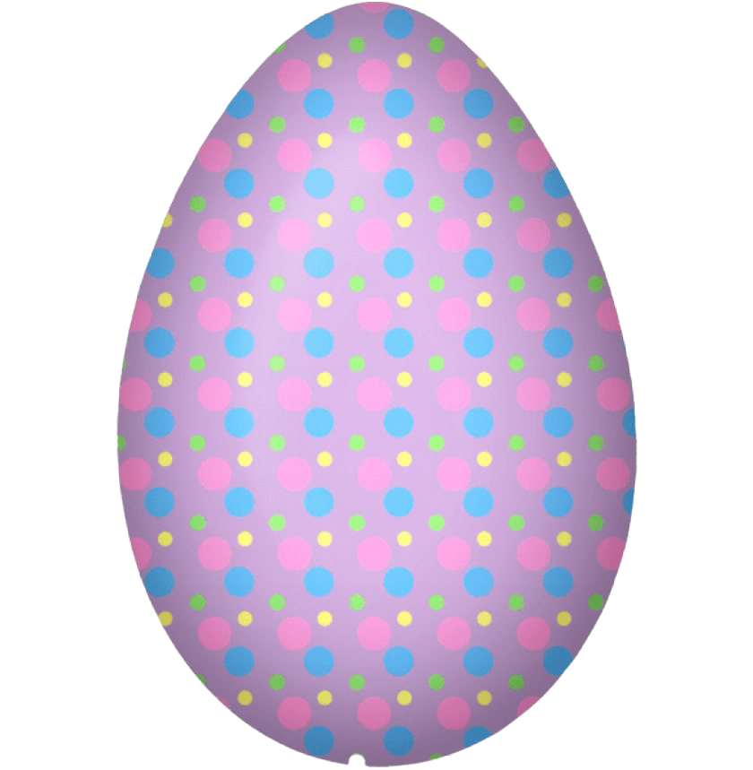 Decorative Purple Easter Egg Transparent PNG Image