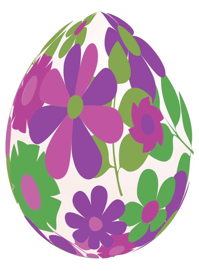 Decorative Purple Easter Egg Transparent PNG Image