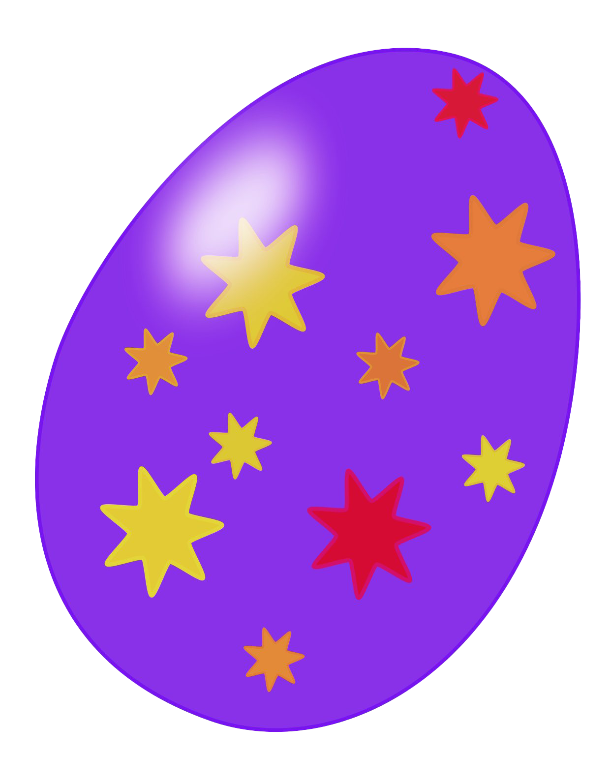 Decorative Purple Easter Egg Transparent PNG Image