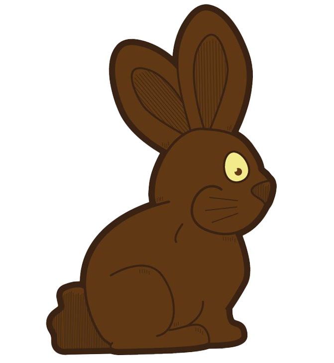 Easter Bunny Chocolate Transparent PNG Image