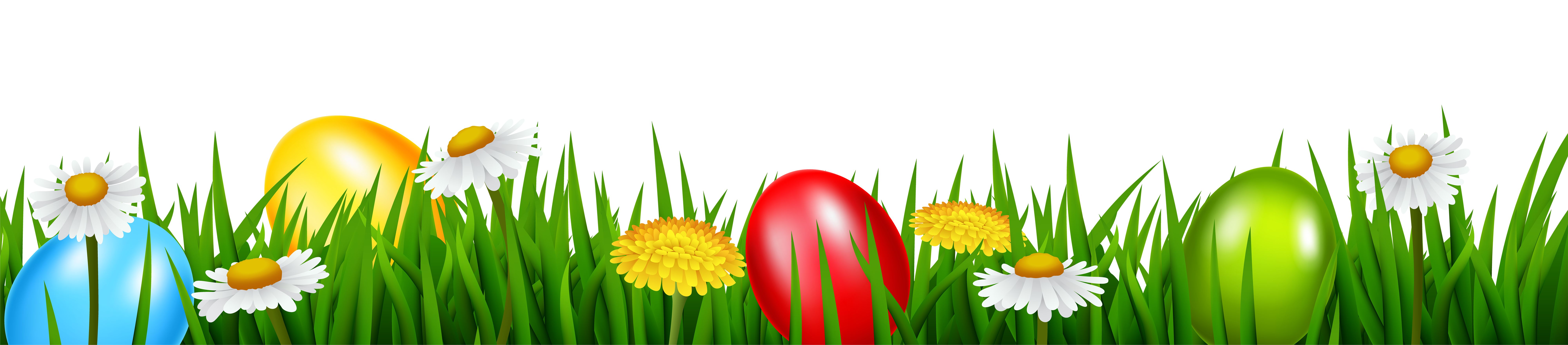 Egg Grass Easter Transparent PNG Image