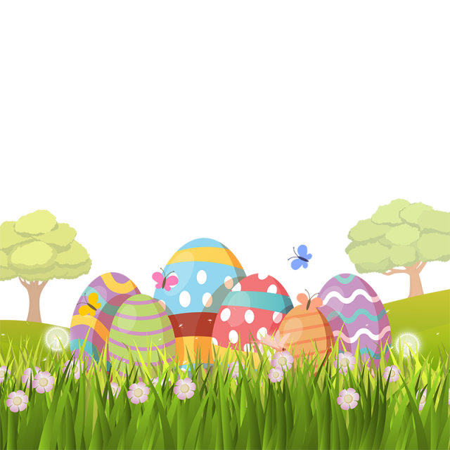 Egg Grass Easter Transparent PNG Image
