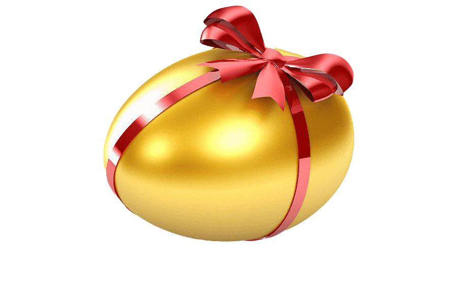 Egg Easter Gold Transparent PNG Image