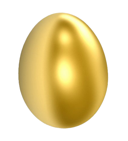 Egg Easter Gold Transparent PNG Image