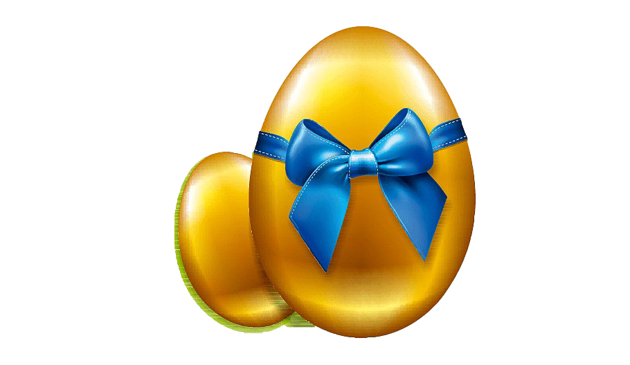 Egg Easter Gold File Transparent PNG Image
