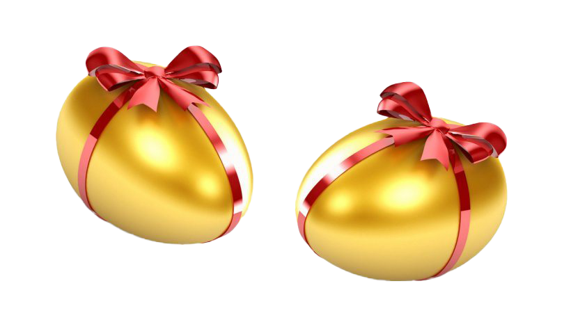 Egg Easter Gold Transparent PNG Image