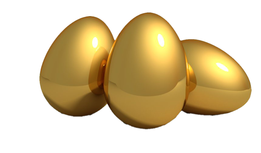 Egg Easter Gold Transparent PNG Image