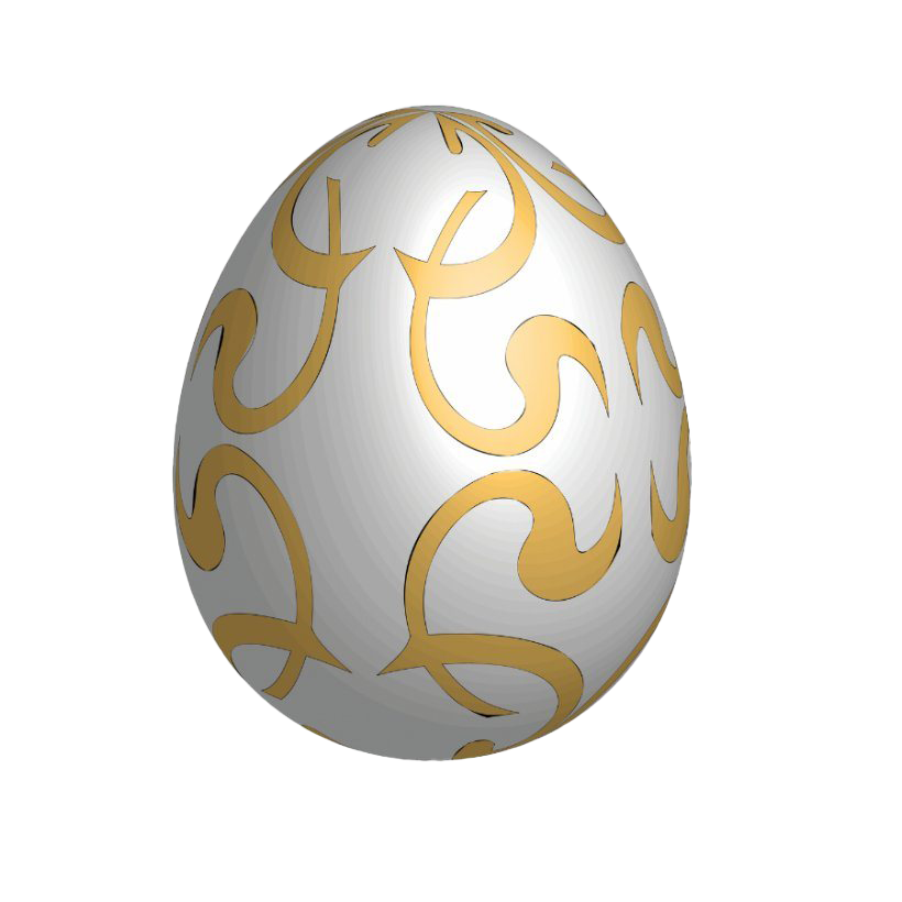 Egg Easter Gold Transparent PNG Image