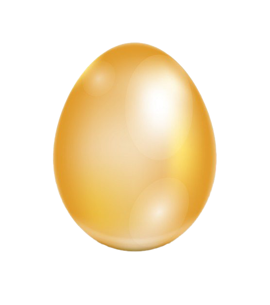 Egg Easter Gold Transparent PNG Image