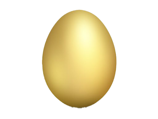 Golden Easter Egg Transparent PNG Image