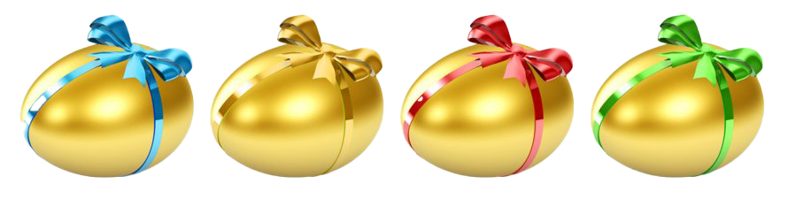 Golden Easter Egg Transparent PNG Image