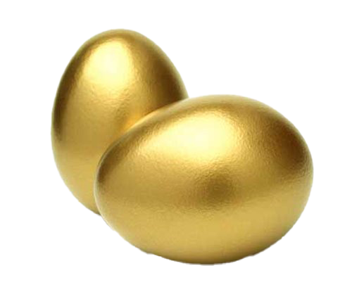 Golden Easter Egg Transparent PNG Image