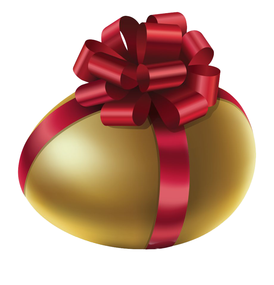 Golden Easter Egg Transparent PNG Image