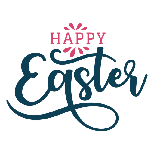 Logo Easter Word Happy Transparent PNG Image