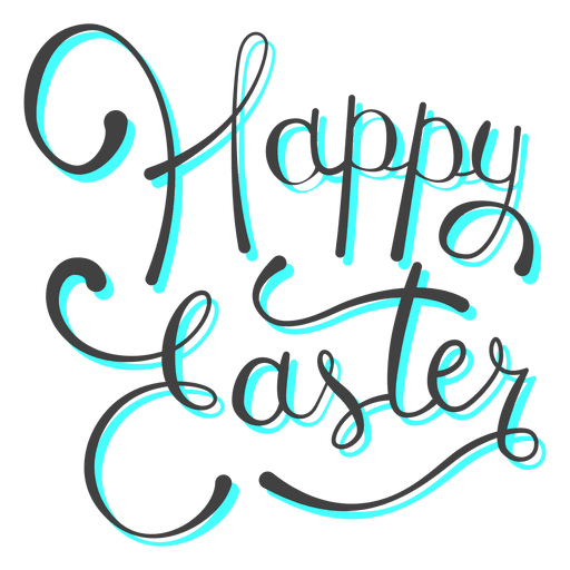 Logo Easter Word Happy Transparent PNG Image