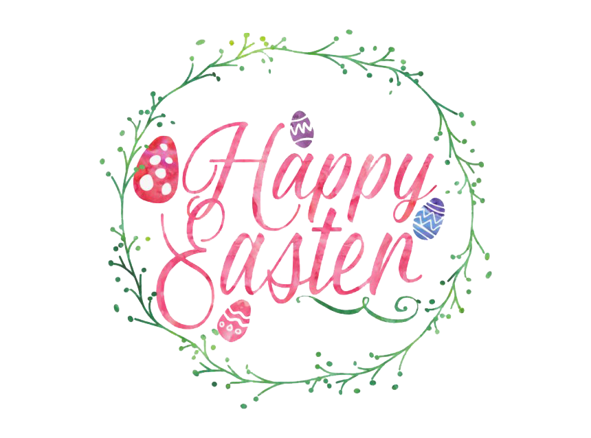 Text Easter Happy Transparent PNG Image