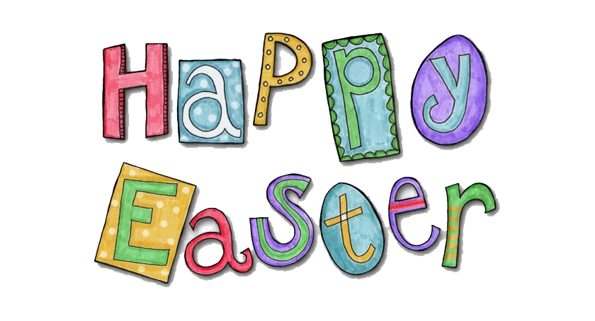 Text Easter Happy Transparent PNG Image