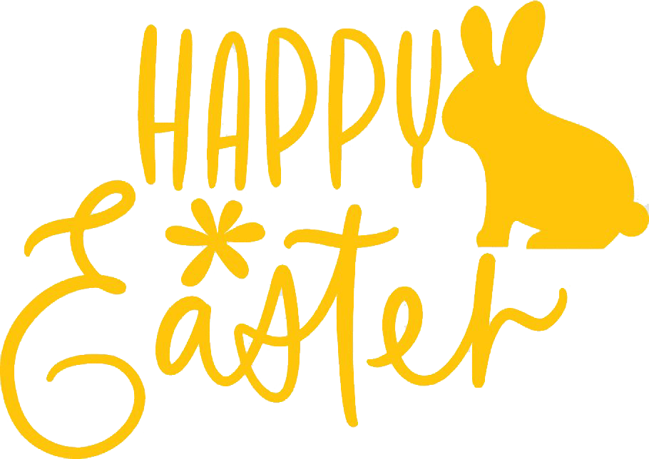 Text Easter Happy Transparent PNG Image