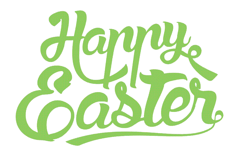 Text Easter Happy Transparent PNG Image