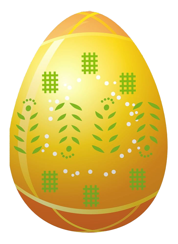 Orange Egg Easter Transparent PNG Image