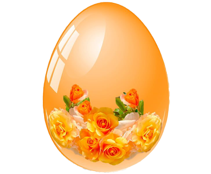 Orange Egg Easter Transparent PNG Image