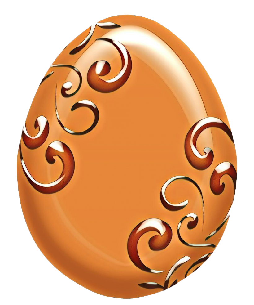 Orange Egg Easter Transparent PNG Image