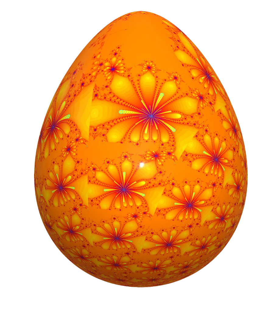 Orange Egg Easter Transparent PNG Image
