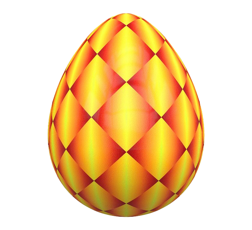 Orange Egg Easter Transparent PNG Image