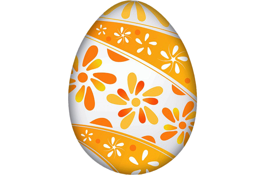 Orange Egg Easter Transparent PNG Image