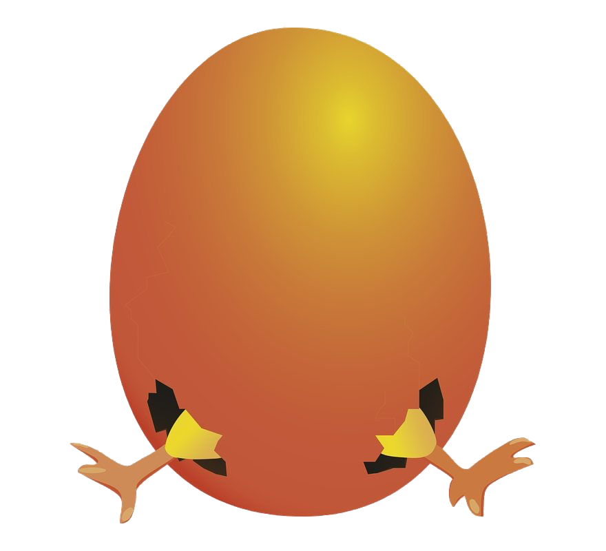 Orange Egg Easter Transparent PNG Image