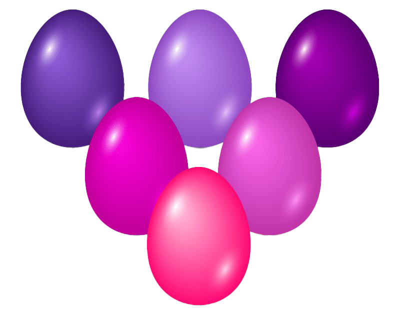 Plain Easter Egg Colorful Transparent PNG Image