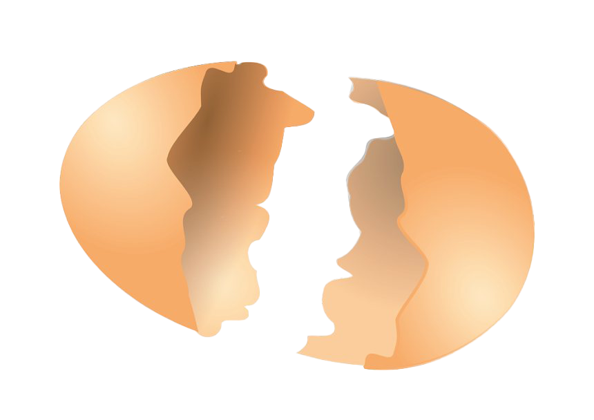 Plain Cracked Easter Egg Transparent PNG Image
