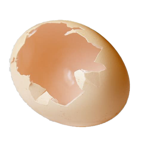 Plain Cracked Easter Egg Transparent PNG Image